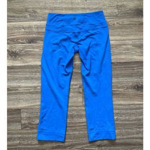 Lululemon Fast & Free 7/8 Leggings II Nulux in Jet Stream Blue